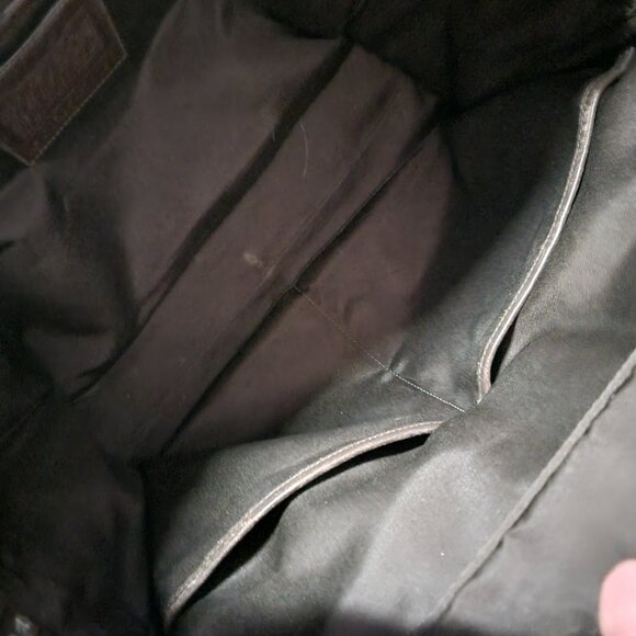 Coach Women's Laptop Signature Tote or Shoulder Bag with Leather Straps - Picture 6 of 7